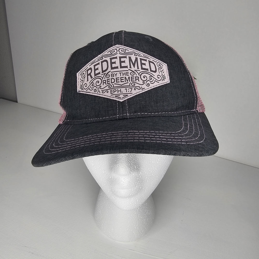 Women's Black and Pink Trucker Hat